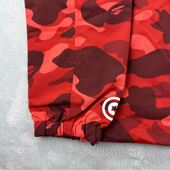 Bape A Bathing Ape NWT Men's Size XL Color Red Camo Shark Full Zip Softshell - Picture 10 of 16